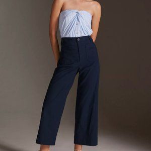Maeve By Anthropologie Women's Colette Cropped Wide-Leg Pants Size 27
